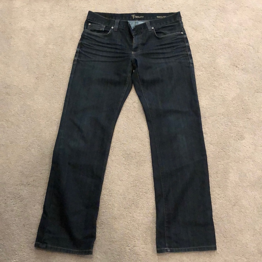 Fidelity Straight Leg Jeans (Size 34)